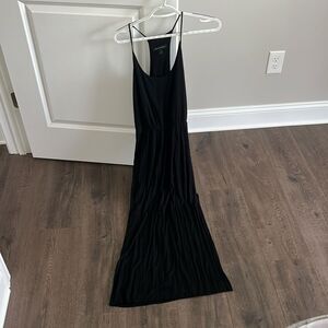 Banana republic black maxi with slit on side